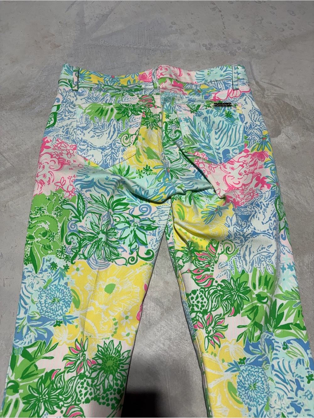 Lilly Pulitzer south ocean Floral Multicolor Skinny Jeans 6 - Picture 7 of 7